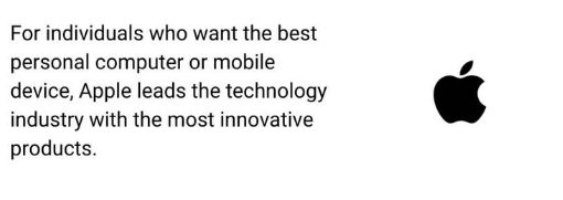 Apple Positioning Statement